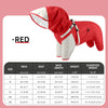 Double-Layer Waterproof Dog Raincoat with Built-in Harness and Detachable Hood