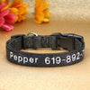 Personalisierte bestickte Nylon-Hundehalsband