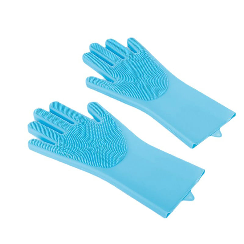 Gants de toilettage en silicone pour animaux