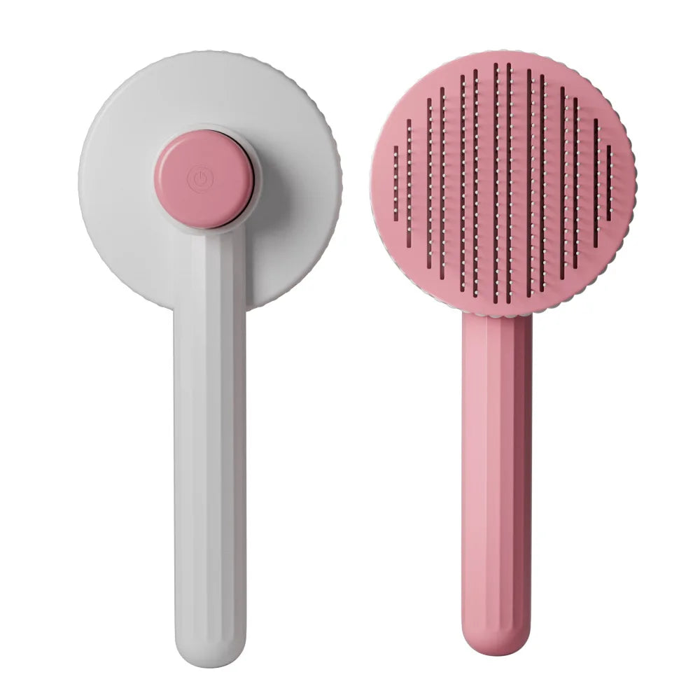 One-Key Pet Hair Removal Brush for Cats and Dogs