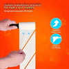 Hands are peeling a sheet of lint roller to remove pet hair, demonstrating the easy tear-off design.