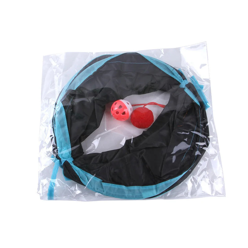 Tunnel Jouet pour Chat en S Pliable