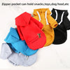 Sudadera de Fleece para Perro Grande con Capucha y Bolsillo con Cremallera