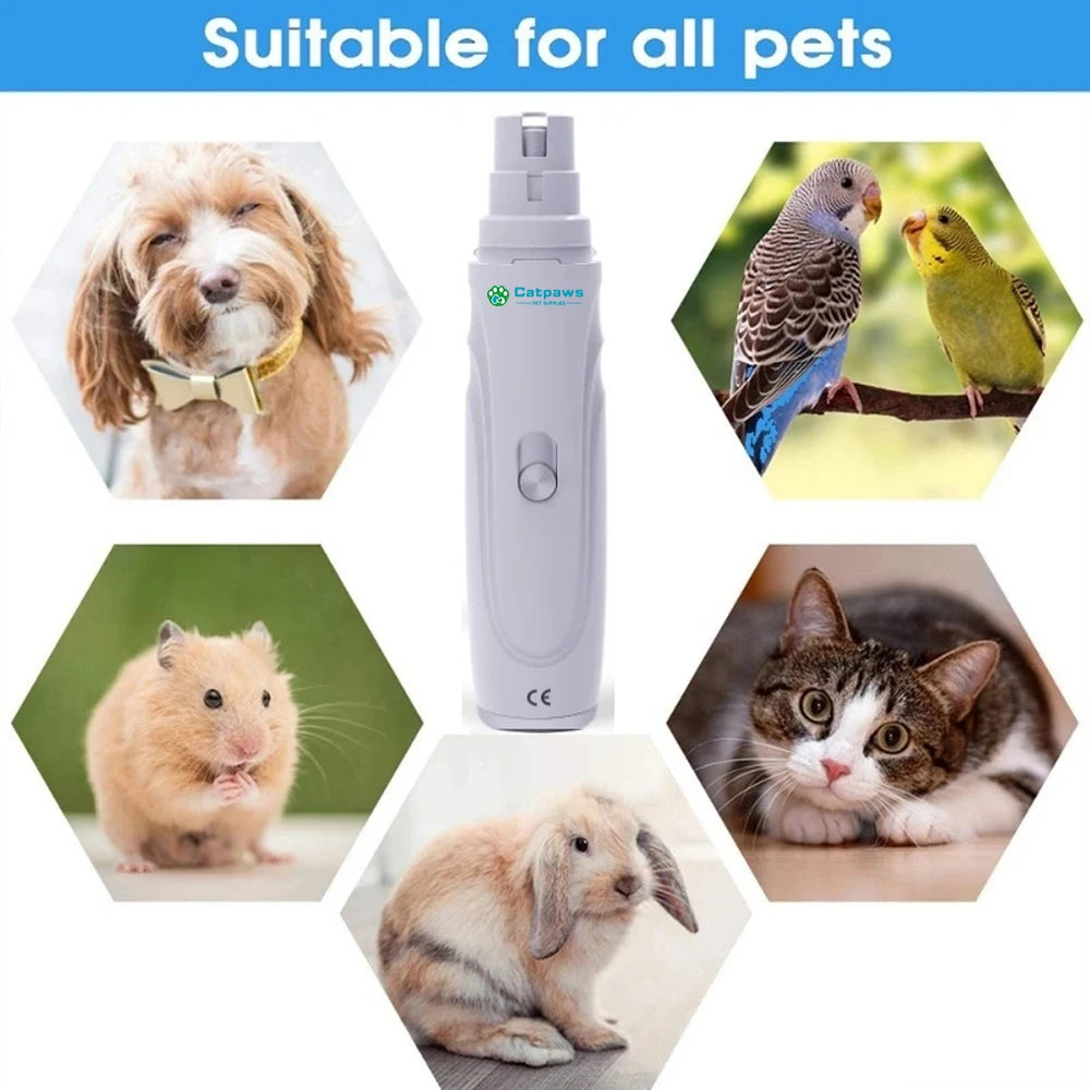 Rechargeable Electric Pet Nail Grinder for Dogs and Cats
