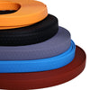 Stack of colorful durable waterproof dog leashes with rustproof metal hooks