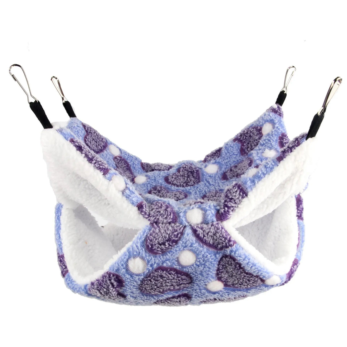 Double Layer Fleece Hanging Hammock Bed for Small Pets