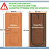 Pet Screen Door Curtain with Double Zipper – Scratch-Resistant Mesh for Interior Doors