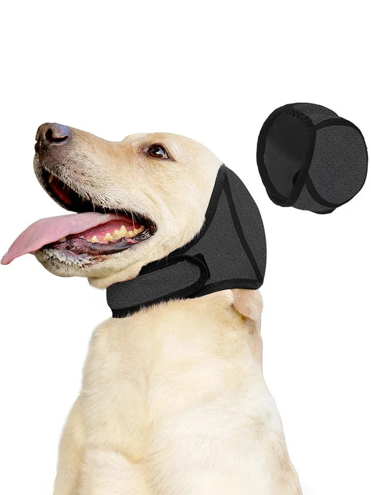 Dog Noise Reduction Ear Muffs with Waterproof Headgear