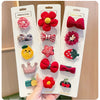 Adorable Flower Snap Clips for Baby Girls (Set of 6)