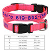 Personalisierte bestickte Nylon-Hundehalsband
