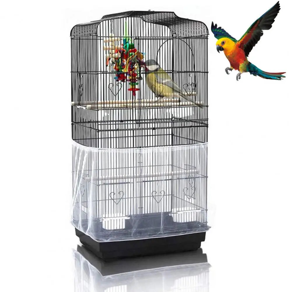 Bird Cage Mesh Seed Catcher Skirt with Elastic Fit