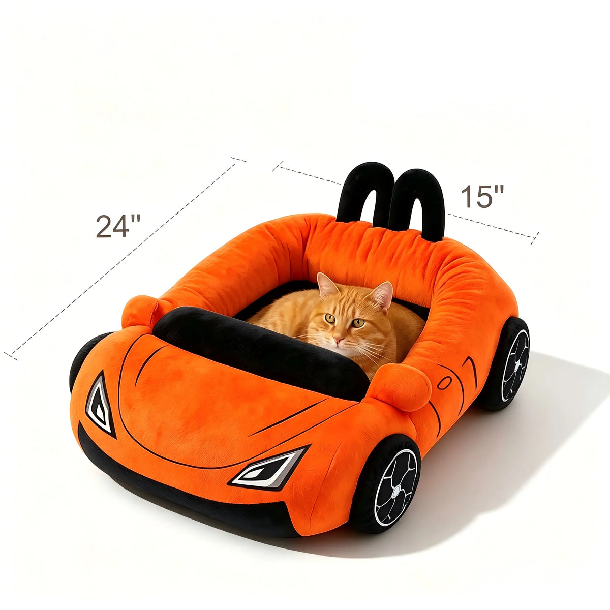 Supercar Cat Bed with Removable Cushion