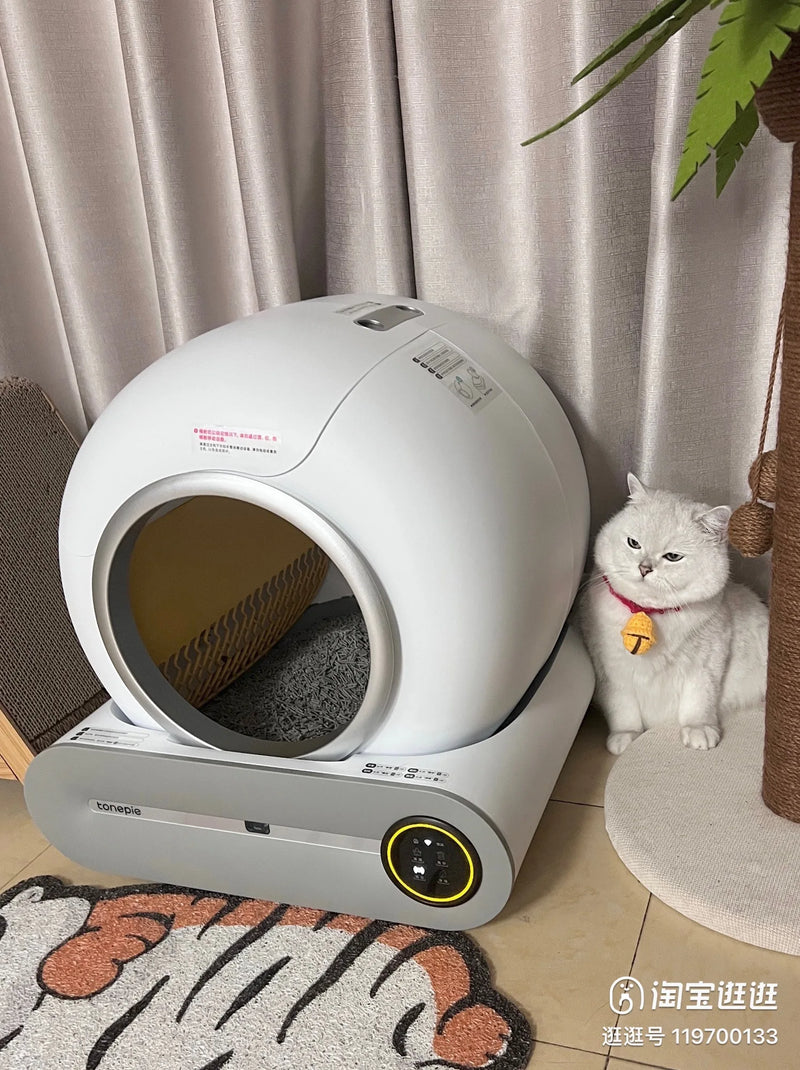Intelligente, automatische Katzentoilette mit Selbstreinigung