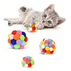 Interactive Plush Cat Ball Toy