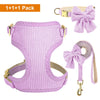 Bowknot Dog Harness, Collar & Leash Set
