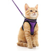 Escape-Proof Cat Harness and Leash Set with Reflective Strips