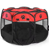 Foldable Oxford Cloth Pet Playpen with Mesh Roof
