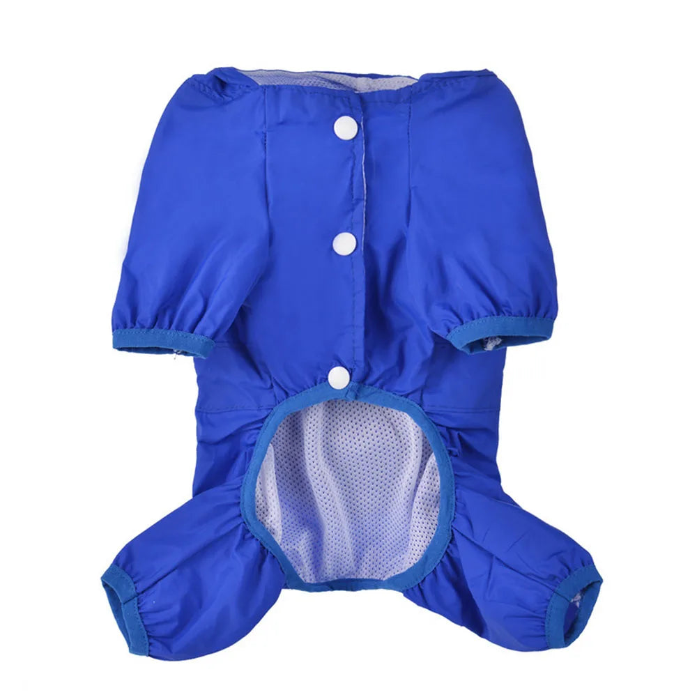 Adjustable Waterproof Dog Raincoat with Reflective Strap