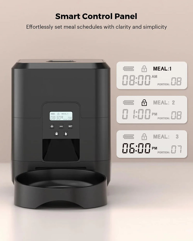 Automatic Pet Feeder with Timed Dispenser for Cats and Dogs