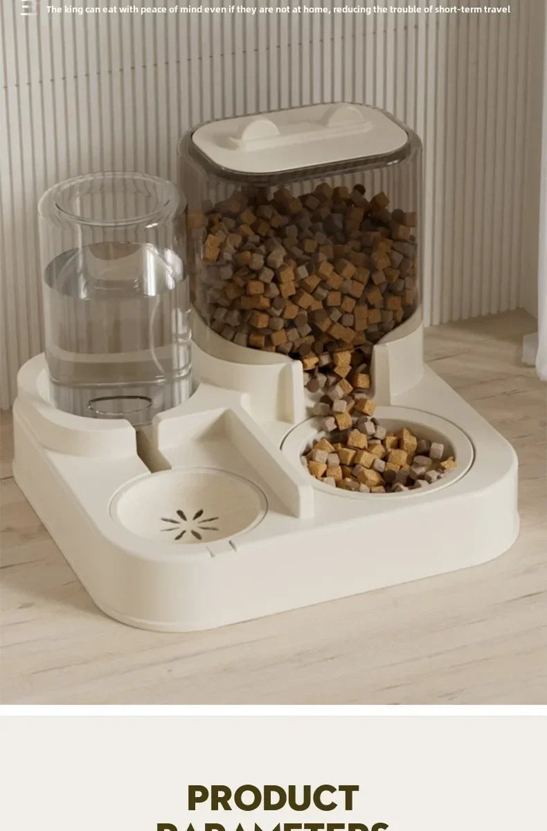 Gravity Pet Feeder and Water Fountain Set