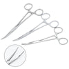 Stainless Steel Pet Grooming Tweezers with Curved Tip