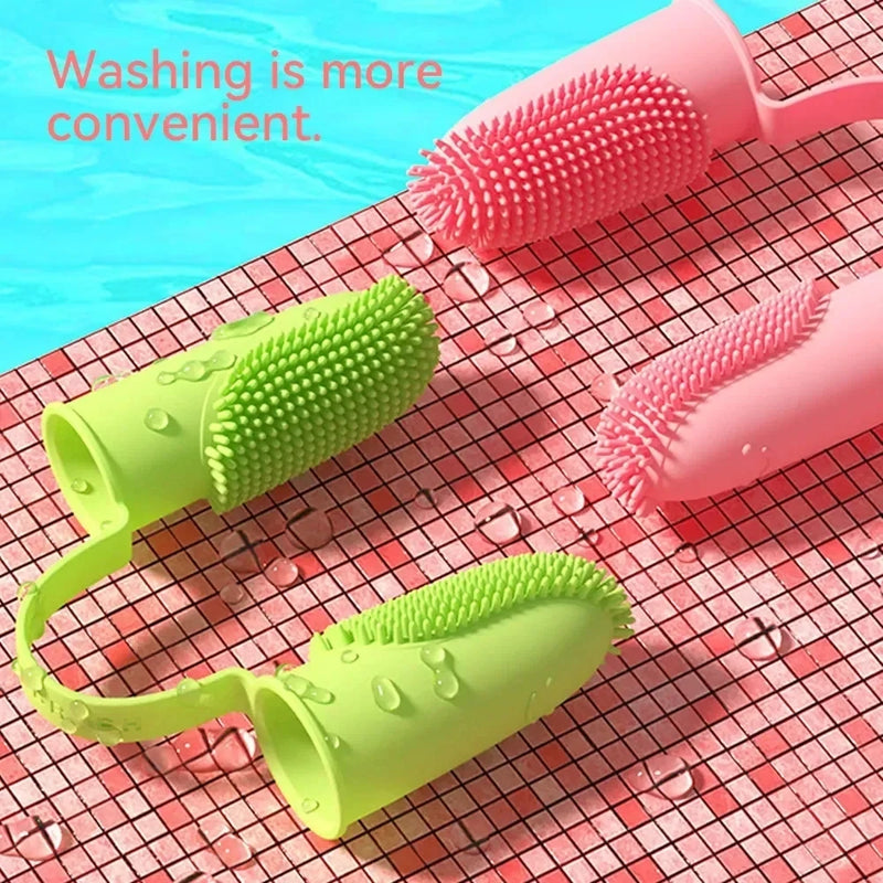 Brosse à dents deux doigts pour chiens et chats
