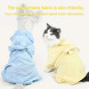 Soft Cotton Dog Bathrobe with Secure Fit
