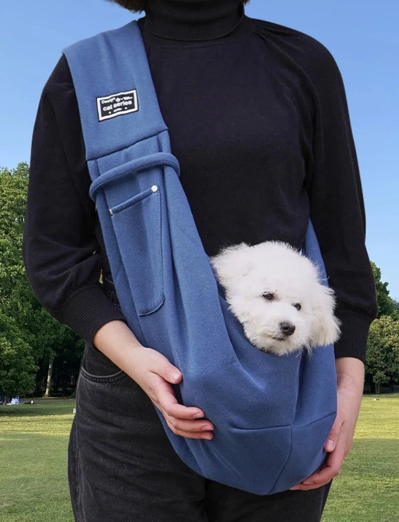 Comfortable Pet Carrier Crossbody Bag for Small Dogs and Cats
