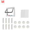 Pet Door with 4-Way Lock for Cats and Dogs - Secure, Weatherproof Flap
