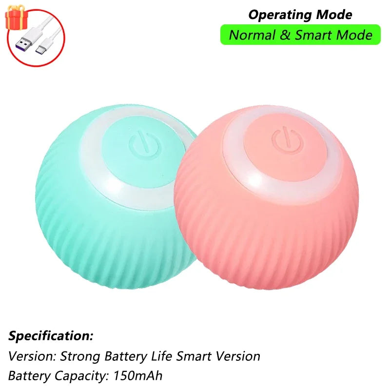 Automatic Interactive Rolling Cat Toy with Bird Sounds