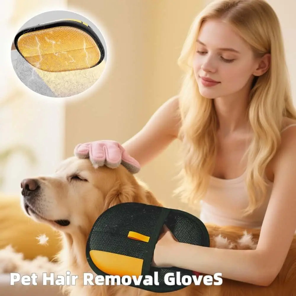 Reusable Pet Hair Removal Glove for Cats and Dogs