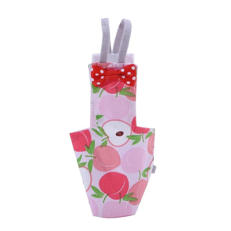 Combinaison de vol en coton lavable avec nœud papillon pour oiseaux