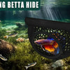 3-in-1 Floating Cave, Hammock, and Feeding Ring for Betta Fish and Shrimp