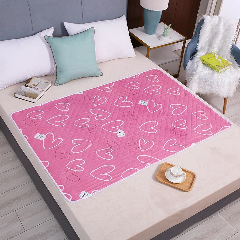 Waterproof Cartoon Bed Protector Pad for Kids and Adults