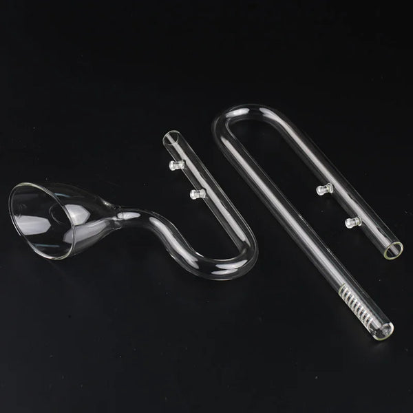 Tube à lis en verre de borosilicate pour aquariums plantés