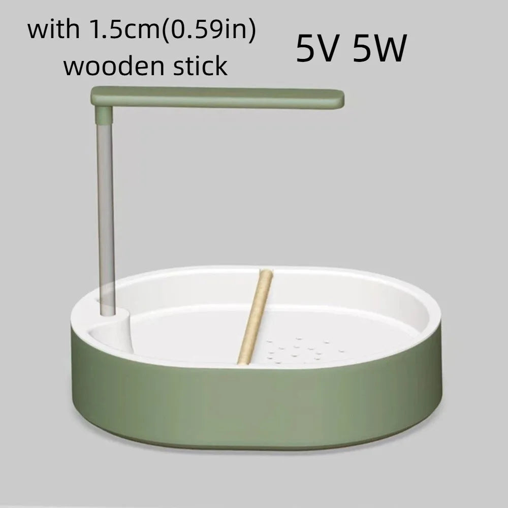 Automatic Circulating Bird Bath with Perch