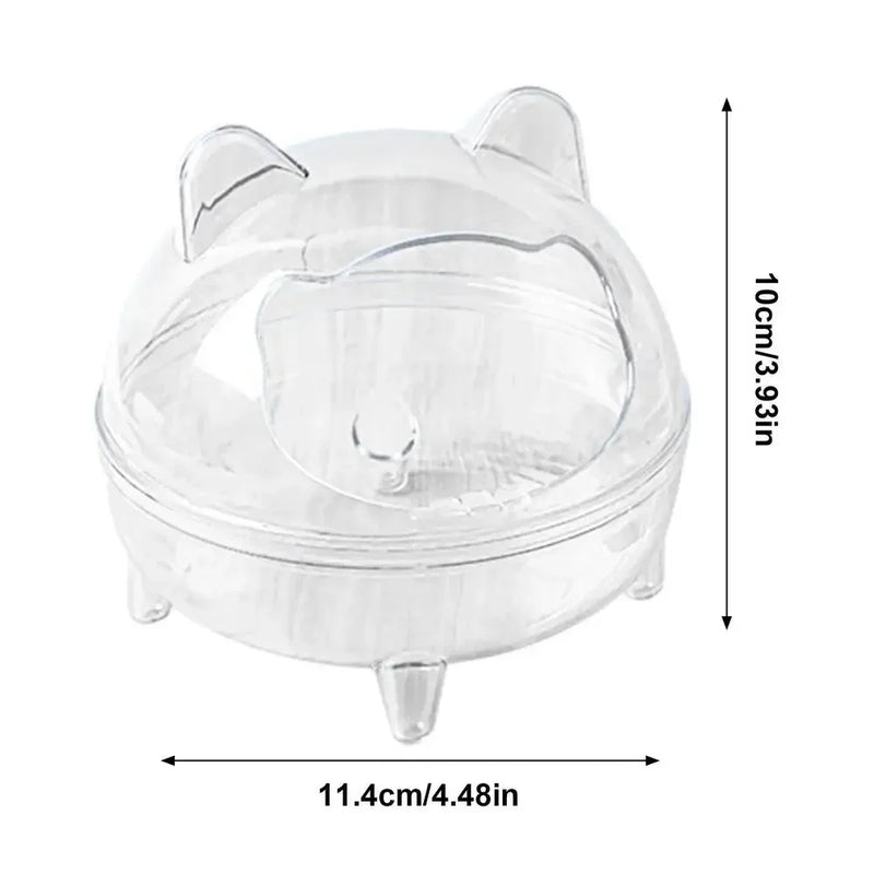 Bac à sable transparent pour hamster