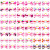 Pet Hair Bows with Rubber Bands - Assorted Styles for Small Dogs and Cats