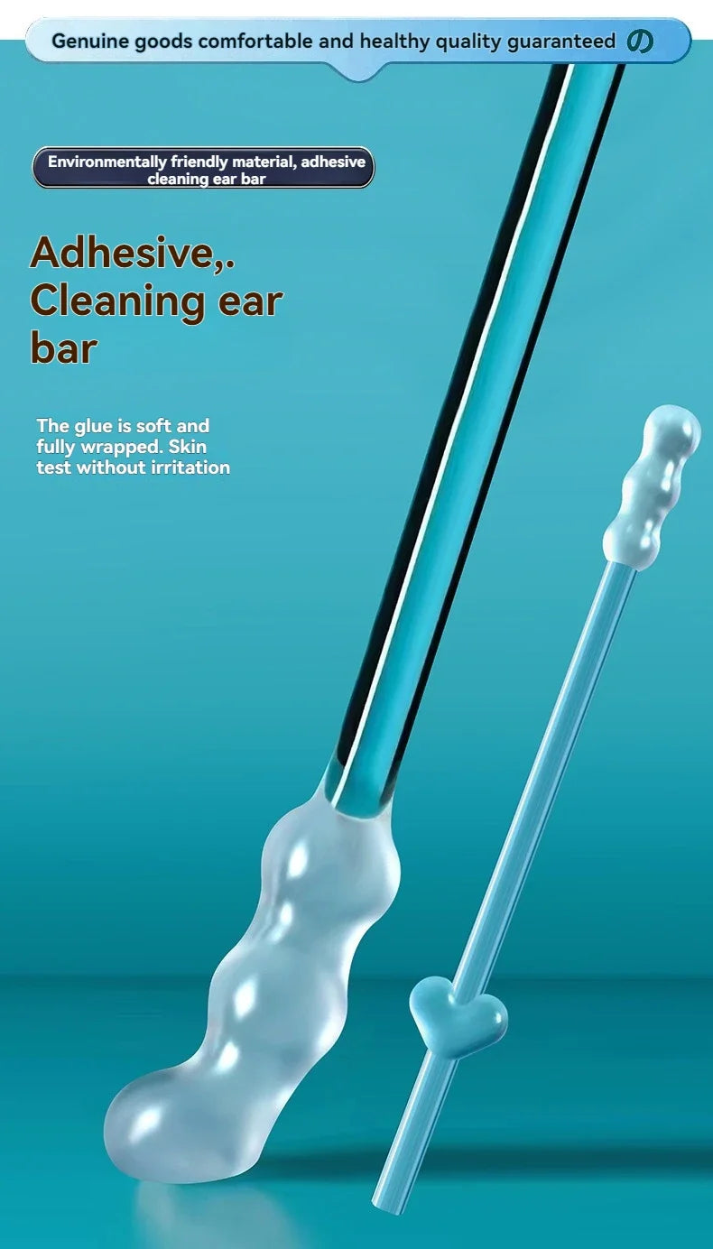 Reusable Earwax Removal Swabs with Adhesive Tips
