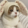 Cozy Knitted Rabbit Ears Pet Hat