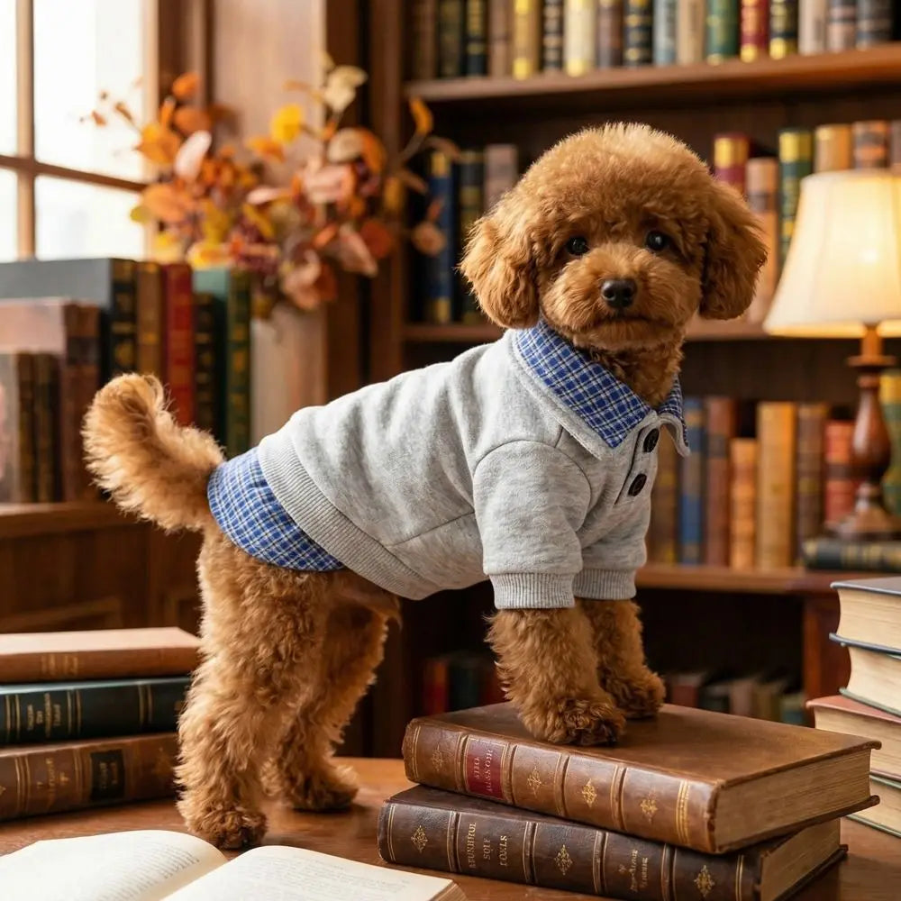 Preppy Style Two-Piece Dog Hoodie