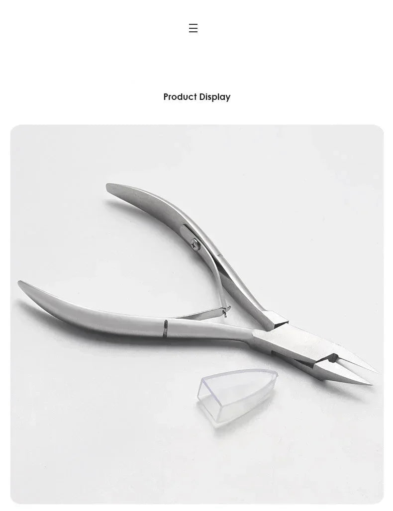 Precision Stainless Steel Cuticle Nipper for Salon-Quality Nail Care