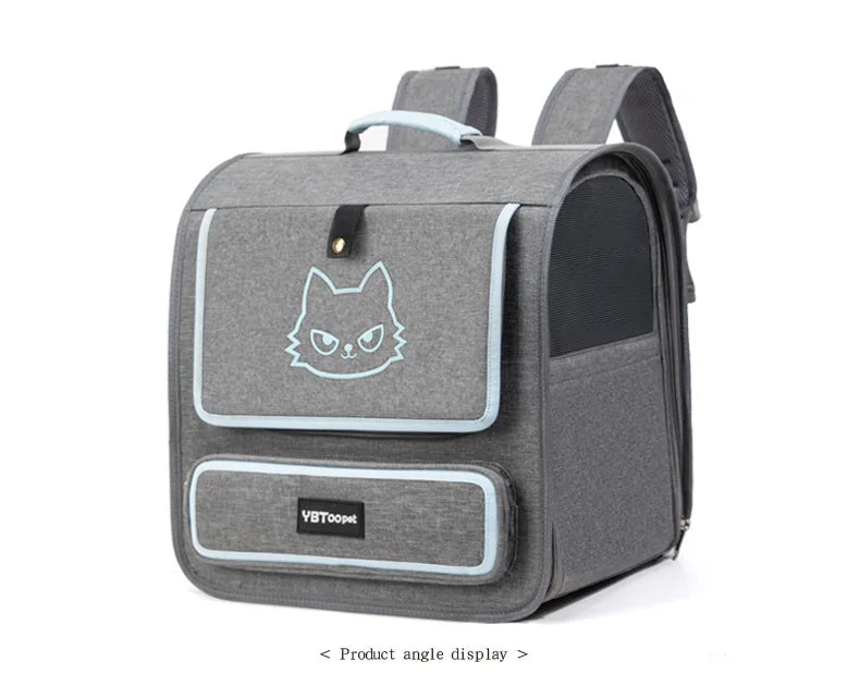 Foldable Pet Carrier Backpack for Cats and Small Dogs