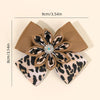 Leopard Bow Hair Clips for Girls - Set of 2