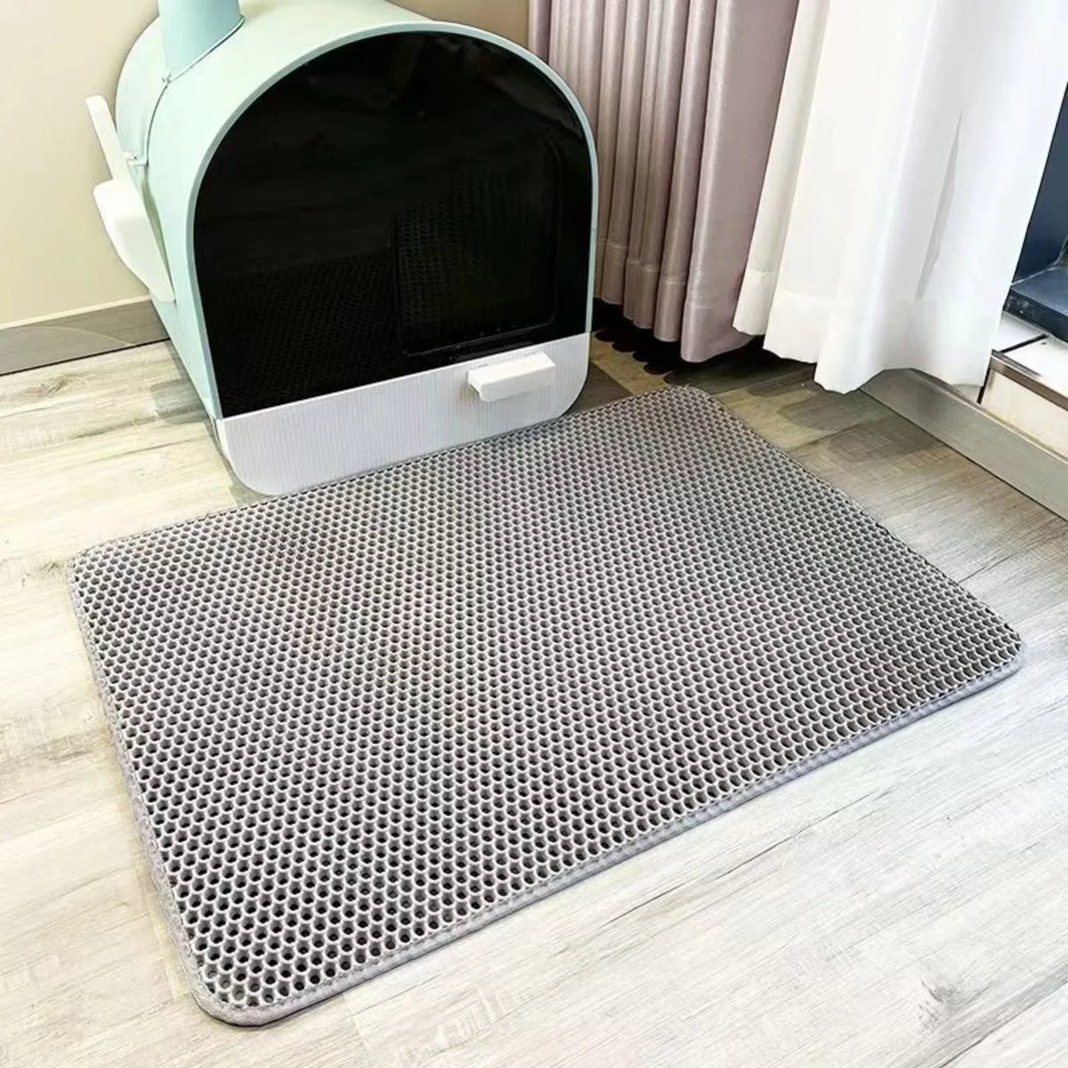 Large Double-Layer Cat Litter Mat – Waterproof, Non-Slip & Washable