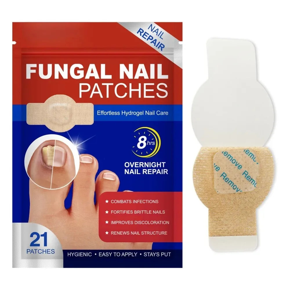 Box of fungal nail patches for overnight nail repair and infection combat