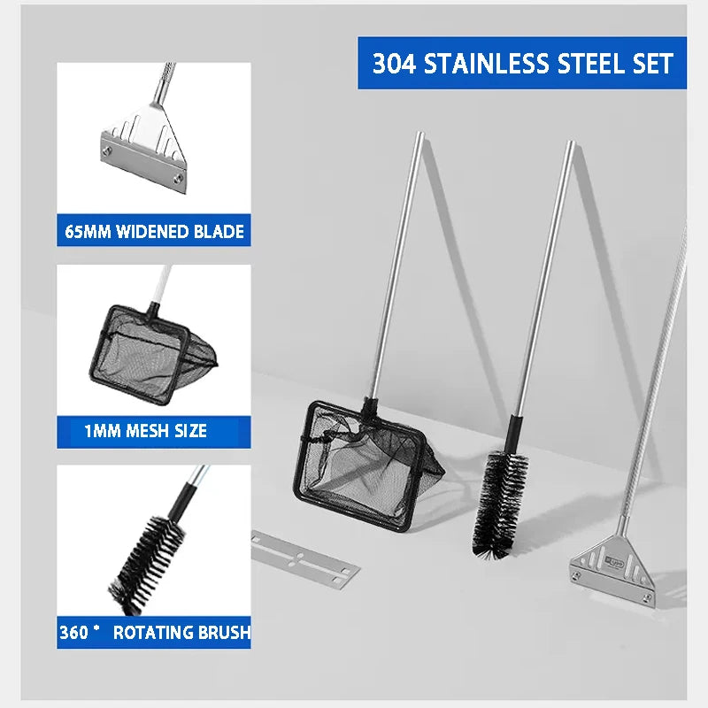 Racleur de verre d'aquarium extensible