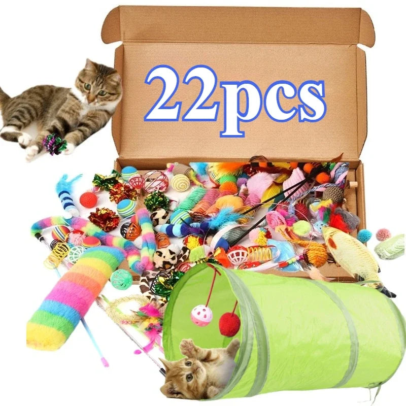 22-teiliges Kätzchen-Spielzeug-Varietäten-Set