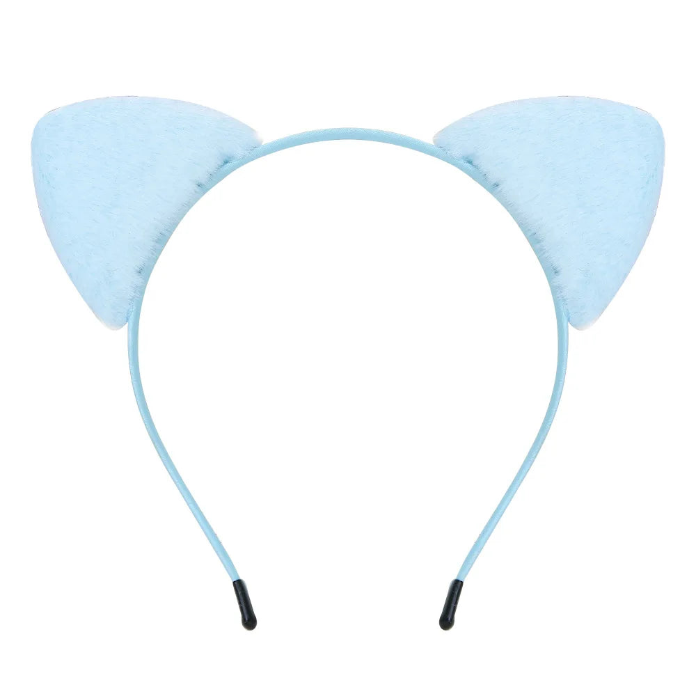 Furry Cat Ears Headband for Cosplay and Parties