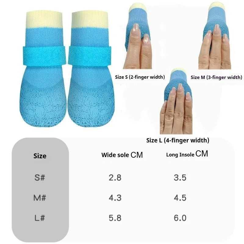 Waterproof Dog Boots with Anti-Slip Soles for Small Breeds